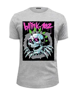 Заказать мужскую футболку в Москве. Футболка базовая Blink 182 band от Leichenwagen - готовые дизайны и нанесение принтов.