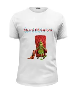 Заказать мужскую футболку в Москве. Футболка базовая Christmas от ZVER  - готовые дизайны и нанесение принтов.
