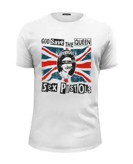 Заказать мужскую футболку в Москве. Футболка базовая Sex Pistols от geekbox - готовые дизайны и нанесение принтов.
