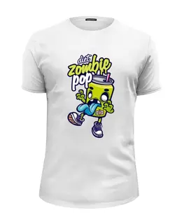 Заказать мужскую футболку в Москве. Футболка базовая Zombie pop от ПРИНТЫ ПЕЧАТЬ  - готовые дизайны и нанесение принтов.