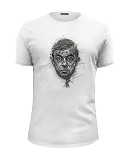 Заказать мужскую футболку в Москве. Футболка базовая Mr Bean от Leichenwagen - готовые дизайны и нанесение принтов.