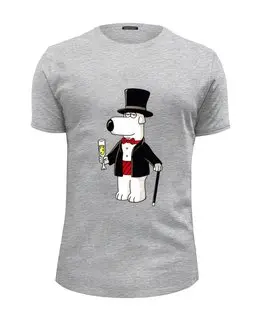 Заказать мужскую футболку в Москве. Футболка базовая Brain Griffin от T-shirt print  - готовые дизайны и нанесение принтов.