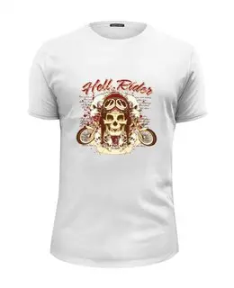 Заказать мужскую футболку в Москве. Футболка базовая Hell riders от Елена  - готовые дизайны и нанесение принтов.