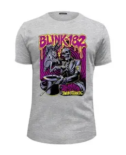 Заказать мужскую футболку в Москве. Футболка базовая Blink-182 Band от Leichenwagen - готовые дизайны и нанесение принтов.