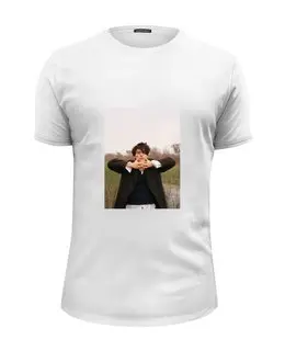 Заказать мужскую футболку в Москве. Футболка базовая Cole  Sprouse от Polilog - готовые дизайны и нанесение принтов.