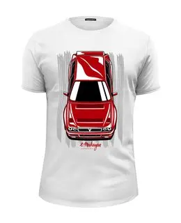 Заказать мужскую футболку в Москве. Футболка базовая Lancia Delta от Oleg Markaryan - готовые дизайны и нанесение принтов.