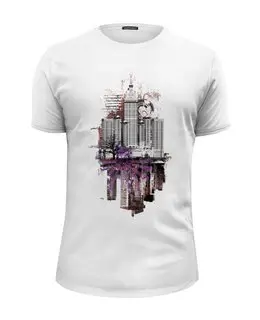Заказать мужскую футболку в Москве. Футболка базовая City Art от Анна Андреева - готовые дизайны и нанесение принтов.