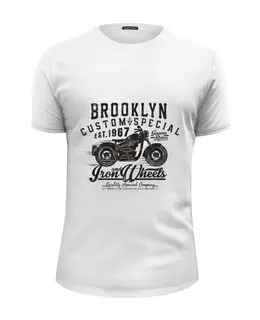 Заказать мужскую футболку в Москве. Футболка базовая MOTORCYCLE от CoolDesign - готовые дизайны и нанесение принтов.