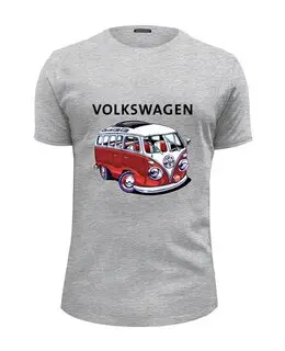 Заказать мужскую футболку в Москве. Футболка базовая Volkswagen от T-shirt print  - готовые дизайны и нанесение принтов.