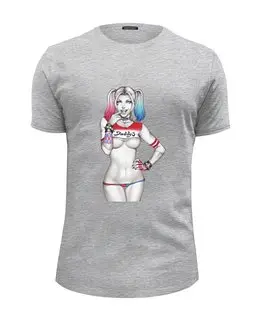 Заказать мужскую футболку в Москве. Футболка базовая Харли Квинн (Harley Quinn) от prodesign - готовые дизайны и нанесение принтов.