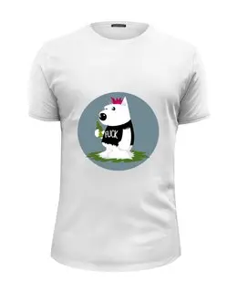 Заказать мужскую футболку в Москве. Футболка базовая Bad Dog от alexey_cmyk - готовые дизайны и нанесение принтов.