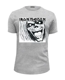 Заказать мужскую футболку в Москве. Футболка базовая Iron Maiden Band от Leichenwagen - готовые дизайны и нанесение принтов.