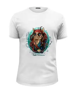 Заказать мужскую футболку в Москве. Футболка базовая Tard Sparrow  от Анастасия Авина - готовые дизайны и нанесение принтов.
