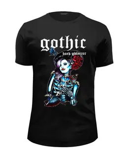 Заказать мужскую футболку в Москве. Футболка базовая Gothic Dark Art от Leichenwagen - готовые дизайны и нанесение принтов.