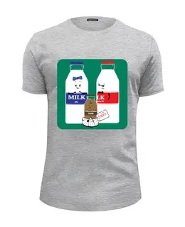 Заказать мужскую футболку в Москве. Футболка базовая Шоколадное молочко от CoolDesign - готовые дизайны и нанесение принтов.