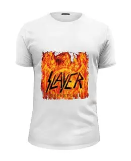 Заказать мужскую футболку в Москве. Футболка базовая Slayer Repentless 2015 от Илья - готовые дизайны и нанесение принтов.