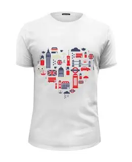 Заказать мужскую футболку в Москве. Футболка базовая Англия 2 от сергей дудников - готовые дизайны и нанесение принтов.