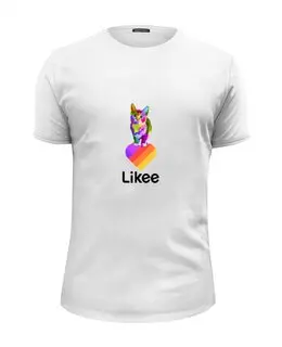 Заказать мужскую футболку в Москве. Футболка базовая Likee от THE_NISE  - готовые дизайны и нанесение принтов.