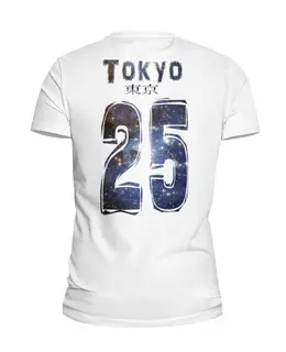 Заказать мужскую футболку в Москве. Футболка базовая Tokyo 25 space 2 от nikskiru - готовые дизайны и нанесение принтов.