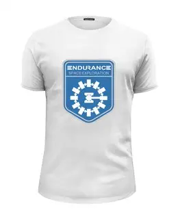 Заказать мужскую футболку в Москве. Футболка базовая Endurance (Interstellar) от coolmag - готовые дизайны и нанесение принтов.