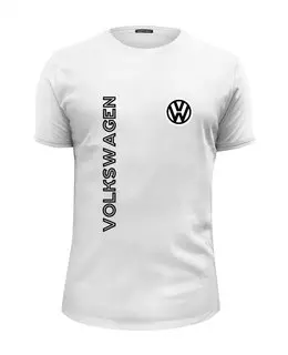Заказать мужскую футболку в Москве. Футболка базовая Volkswagen от THE_NISE  - готовые дизайны и нанесение принтов.