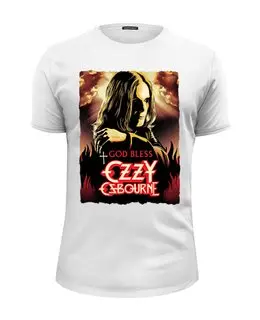 Заказать мужскую футболку в Москве. Футболка базовая Ozzy Osbourne от Leichenwagen - готовые дизайны и нанесение принтов.