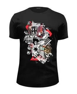 Заказать мужскую футболку в Москве. Футболка базовая Венигрет от denis01001 - готовые дизайны и нанесение принтов.