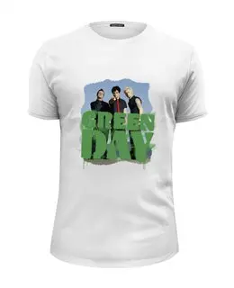 Заказать мужскую футболку в Москве. Футболка базовая Популярная панк-группа "Green Day" от shinko - готовые дизайны и нанесение принтов.