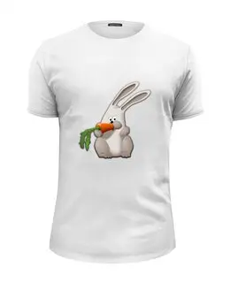 Заказать мужскую футболку в Москве. Футболка базовая Морковка от THE_NISE  - готовые дизайны и нанесение принтов.
