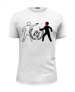 Заказать мужскую футболку в Москве. Футболка базовая C/Л/Г/Э мужская футболка от торгаш - готовые дизайны и нанесение принтов.