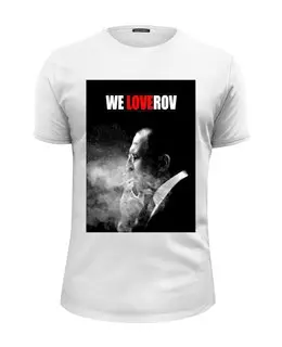 Заказать мужскую футболку в Москве. Футболка базовая We Loverov от priceless - готовые дизайны и нанесение принтов.