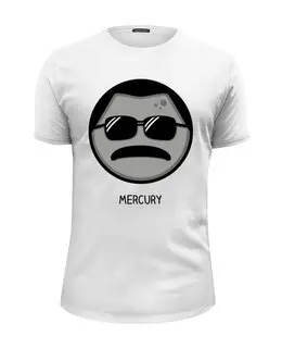 Заказать мужскую футболку в Москве. Футболка базовая Фредди Меркьюри (Queen) от coolmag - готовые дизайны и нанесение принтов.