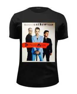 Заказать мужскую футболку в Москве. Футболка базовая Depeche mode - Global Spirit Tour от Денис - готовые дизайны и нанесение принтов.