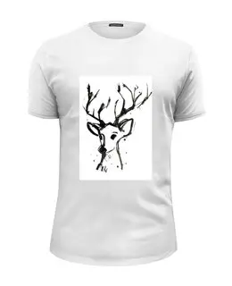 Заказать мужскую футболку в Москве. Футболка базовая dear deer от Anna Tse - готовые дизайны и нанесение принтов.