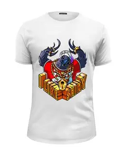 Заказать мужскую футболку в Москве. Футболка базовая Gangsta Crow от kotashi - готовые дизайны и нанесение принтов.