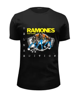 Заказать мужскую футболку в Москве. Футболка базовая  The Ramones от Fedor - готовые дизайны и нанесение принтов.