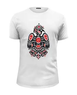 Заказать мужскую футболку в Москве. Футболка базовая Полинезийский орел от Алиса Арифулина - готовые дизайны и нанесение принтов.