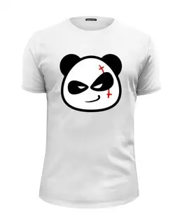 Заказать мужскую футболку в Москве. Футболка базовая Bad Panda от T-shirt print  - готовые дизайны и нанесение принтов.