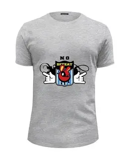 Заказать мужскую футболку в Москве. Футболка базовая No defeat от T-shirt print  - готовые дизайны и нанесение принтов.
