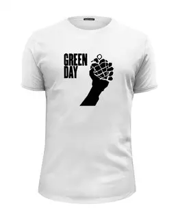 Заказать мужскую футболку в Москве. Футболка базовая Green day от walek - готовые дизайны и нанесение принтов.