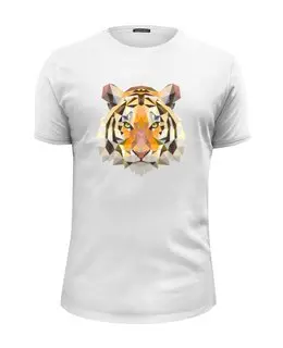 Заказать мужскую футболку в Москве. Футболка базовая Tiger от Polilog - готовые дизайны и нанесение принтов.