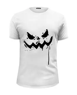 Заказать мужскую футболку в Москве. Футболка базовая Halloween от denis01001 - готовые дизайны и нанесение принтов.