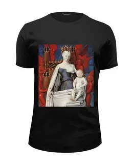Заказать мужскую футболку в Москве. Футболка базовая Дева Мария (Маленский диптих) от trend - готовые дизайны и нанесение принтов.