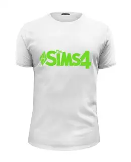 Заказать мужскую футболку в Москве. Футболка базовая Sims 4 от THE_NISE  - готовые дизайны и нанесение принтов.