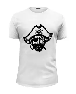 Заказать мужскую футболку в Москве. Футболка базовая Пират от trend - готовые дизайны и нанесение принтов.