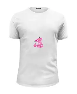 Заказать мужскую футболку в Москве. Футболка базовая "Pink Panther" от Fedor - готовые дизайны и нанесение принтов.