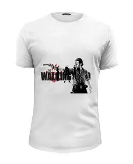 Заказать мужскую футболку в Москве. Футболка базовая The Walking Dead от Pomidor - готовые дизайны и нанесение принтов.
