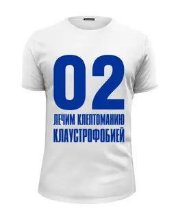 Заказать мужскую футболку в Москве. Футболка базовая Лечим клептоманию от gopotol - готовые дизайны и нанесение принтов.