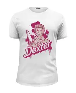 Заказать мужскую футболку в Москве. Футболка базовая Dexter от heroes - готовые дизайны и нанесение принтов.