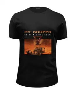 Заказать мужскую футболку в Москве. Футболка базовая Die Krupps / Metal Machine Music от OEX design - готовые дизайны и нанесение принтов.